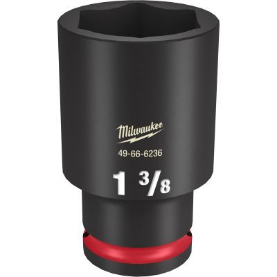 Milwaukee Tool SHOCKWAVE Impact Duty 1/2"Drive 1-3/8" Deep 6 Point Socket