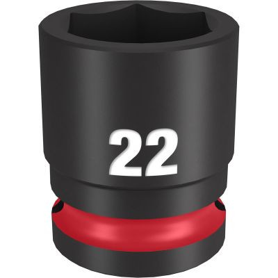 Milwaukee Tool SHOCKWAVE Impact Duty 1/2"Drive 22MM Standard 6 Point Socket