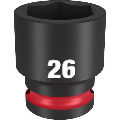 Milwaukee Tool SHOCKWAVE Impact Duty 1/2"Drive 26MM Standard 6 Point Socket