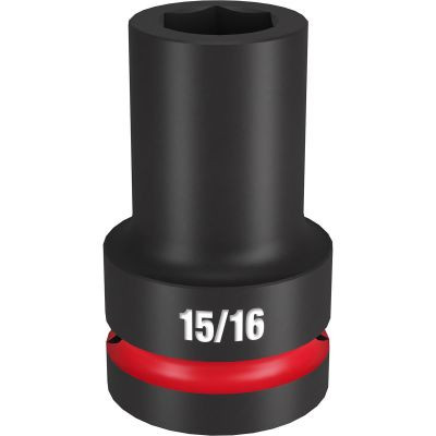 Milwaukee Tool SHOCKWAVE Impact Duty 1"Drive 15/16" Deep 6 Point Socket