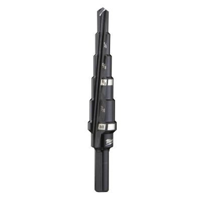 Milwaukee Tool #2 Step Drill Bit, 3/16" - 1/2" by 1/16"