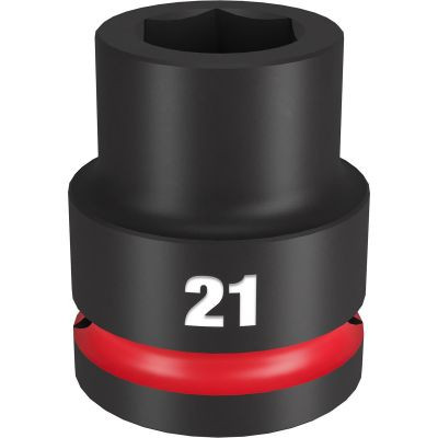 Milwaukee Tool SHOCKWAVE Impact Duty 3/4"Drive 21MM Standard 6 Point Socket