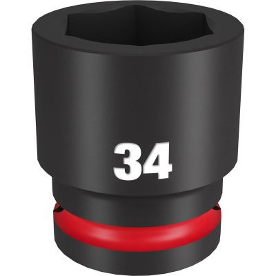 Milwaukee Tool SHOCKWAVE Impact Duty 3/4"Drive 34MM Standard 6 Point Socket
