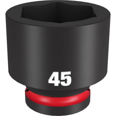 Milwaukee Tool SHOCKWAVE Impact Duty 3/4"Drive 45MM Standard 6 Point Socket