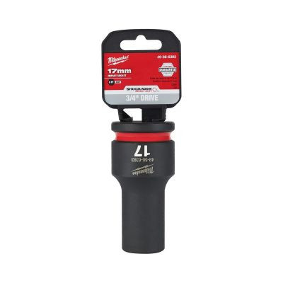 Milwaukee Tool SHOCKWAVE Impact Duty 3/4"Drive 17MM Deep 6 Point Socket