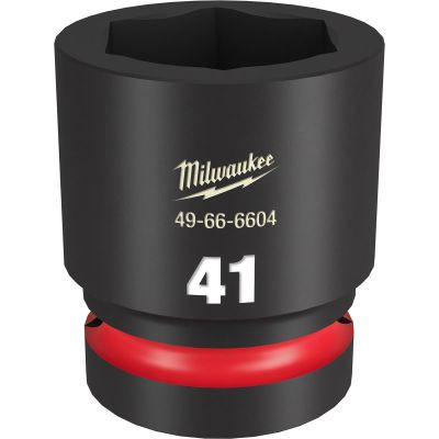 Milwaukee Tool SHOCKWAVE Impact Duty 1"Drive 41MM Standard 6 Point Socket