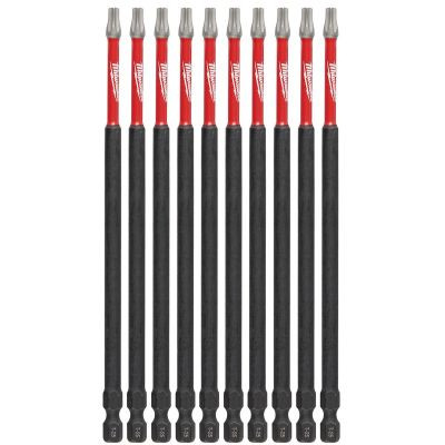 Milwaukee Tool SHOCKWAVE 6" Impact Torx T25 Power Bits (10 Pk)