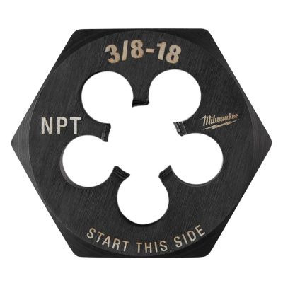 Milwaukee Tool 3/8"-18 NPT 2-1/6" Hex Threading Die