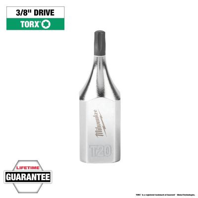 Milwaukee Tool 3/8" Drive T20 TORX Bit Socket