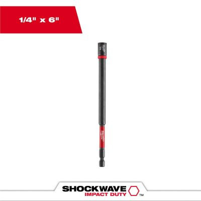 Milwaukee Tool SHOCKWAVE Impact Duty 1/4 Inch x 6 Inch Magnetic Nut Driver