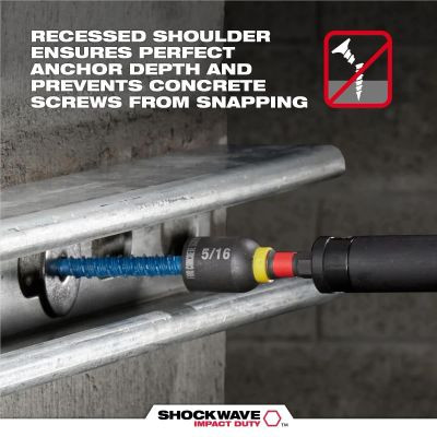 Milwaukee Tool 7 PC SHOCKWAVE Impact Duty Carbide Multi-Material Drill Bit Concrete Screw Install Set