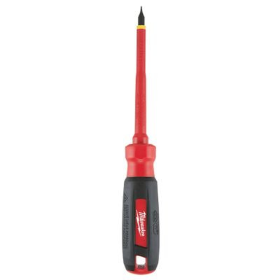 Milwaukee Tool 3/16" Cabinet - 4" 1000V Insulated Screwdriver