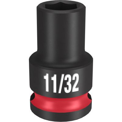 Milwaukee Tool SHOCKWAVE Impact Duty 3/8" Drive 11/32" Standard 6 Point Socket