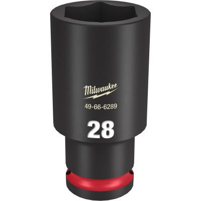 Milwaukee Tool SHOCKWAVE Impact Duty 1/2"Drive 28MM Deep 6 Point Socket