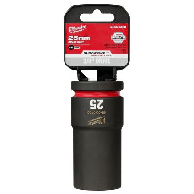 Milwaukee Tool SHOCKWAVE Impact Duty 3/4"Drive 25MM Deep 6 Point Socket