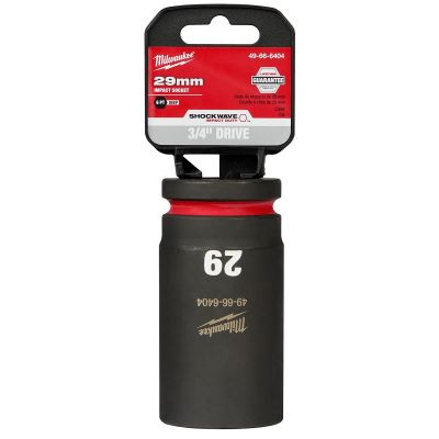 Milwaukee Tool SHOCKWAVE Impact Duty 3/4"Drive 29MM Deep 6 Point Socket