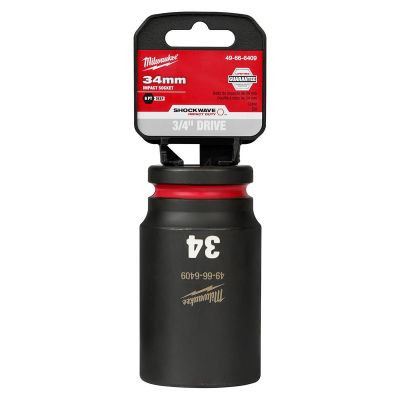 Milwaukee Tool SHOCKWAVE Impact Duty 3/4"Drive 34MM Deep 6 Point Socket