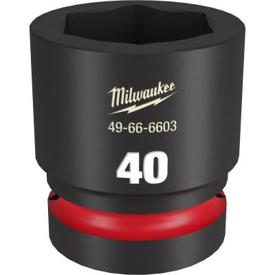 Milwaukee Tool SHOCKWAVE Impact Duty 1"Drive 40MM Standard 6 Point Socket