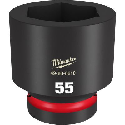 Milwaukee Tool SHOCKWAVE Impact Duty 1"Drive 55MM Standard 6 Point Socket