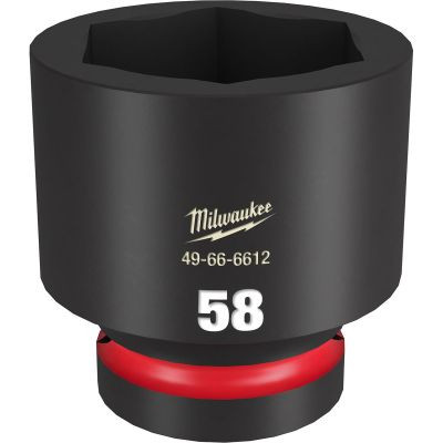 Milwaukee Tool SHOCKWAVE Impact Duty 1"Drive 58MM Standard 6 Point Socket