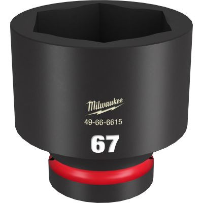 Milwaukee Tool SHOCKWAVE Impact Duty 1"Drive 67MM Standard 6 Point Socket