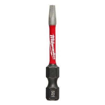 Milwaukee Tool SHOCKWAVE 2" Impact Square Recess #1 Power Bits (25 PK)