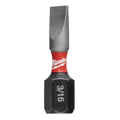 Milwaukee Tool SHOCKWAVE Impact Slotted 3/16" Insert Bits (2PK)