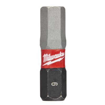 Milwaukee Tool SHOCKWAVE Impact Hex 6 MM Insert Bits (Bulk 25)