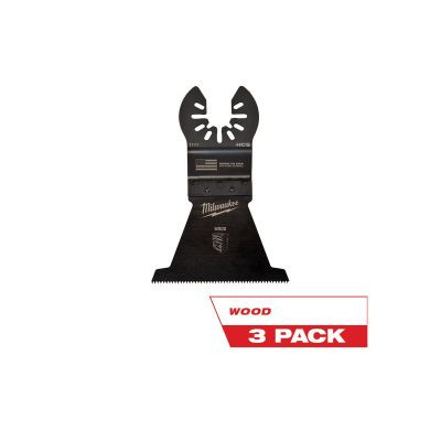 Milwaukee Tool OPEN-LOK 2-1/2" HCS Wood Multi-Tool Blades 3PK