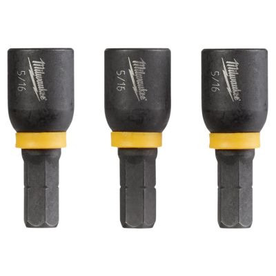 Milwaukee Tool SHOCKWAVE Impact Duty 5/16" Insert Magnetic Nut Driver 3PK