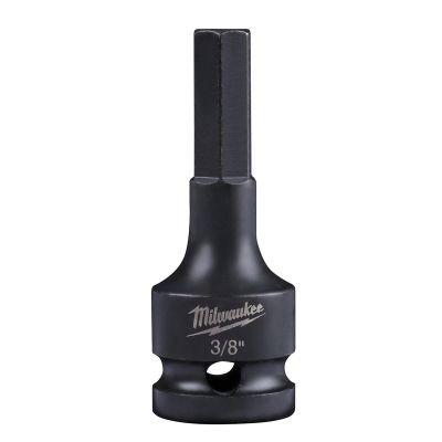 Milwaukee Tool SHOCKWAVE Lineman's Impact 1/2" Drive 3/8" Hex Bit Socket