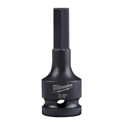 Milwaukee Tool SHOCKWAVE Lineman's Impact 1/2" Drive 3/8" Hex Bit Socket
