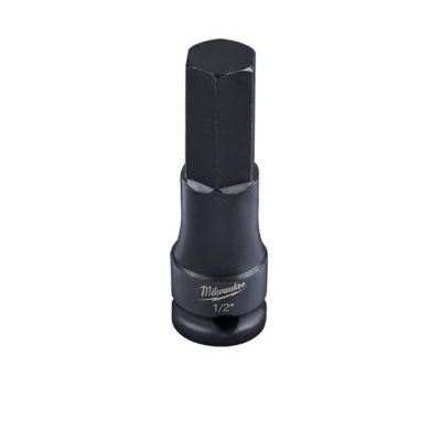 Milwaukee Tool 1/2" SHOCKWAVE Lineman's Impact 3/8" Drive Hex Bit Socket