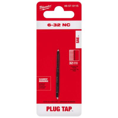 Milwaukee Tool 6-32 NC Straight Flute Plug Tap
