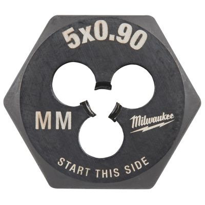 Milwaukee Tool M5-0.90 mm 1-Inch Hex Threading Die