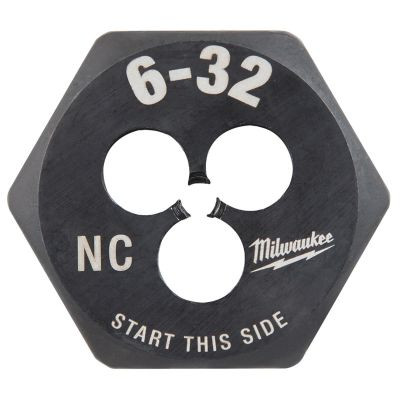Milwaukee Tool 6-32 NC 1-Inch Hex Threading Die