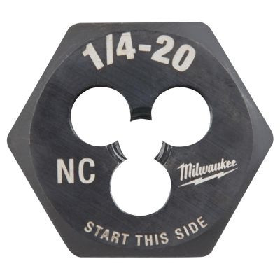 Milwaukee Tool 1/4"-20 NC 1-Inch Hex Threading Die