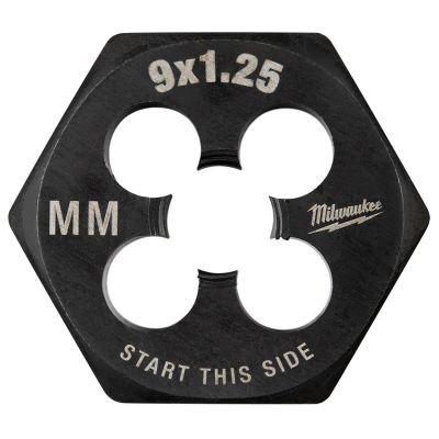 Milwaukee Tool M9-1.25 mm 1-Inch Hex Threading Die