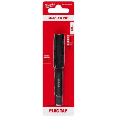 Milwaukee Tool 3/4"-16 NF Straight Flute Plug Tap