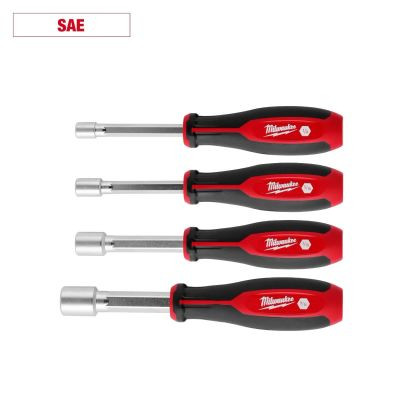 Milwaukee Tool 4pc SAE HollowCore Nut Driver Set