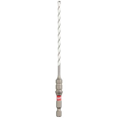 Milwaukee Tool 5/32 Inch x 4 Inch x 6 Inch SHOCKWAVE Impact Duty Carbide Multi-Material Drill Bit for Concrete Screws