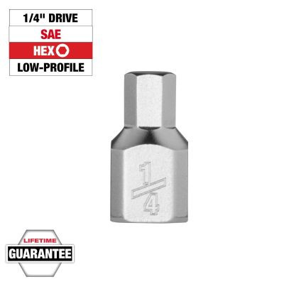 Milwaukee Tool 1/4 Inch Drive 1/4 Inch Low-Profile Hex Bit Socket