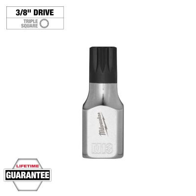 Milwaukee Tool 3/8 Inch Drive 13mm Triple Square Bit Socket