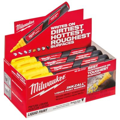 Milwaukee Tool INKZALL Yellow Liquid Paint Marker