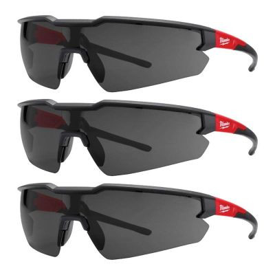 Milwaukee Tool 3PK Safety Glasses - Tinted Anti-Scratch Lenses