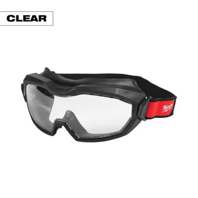 Milwaukee Tool Vented Goggles - Clear Dual Coat Lens