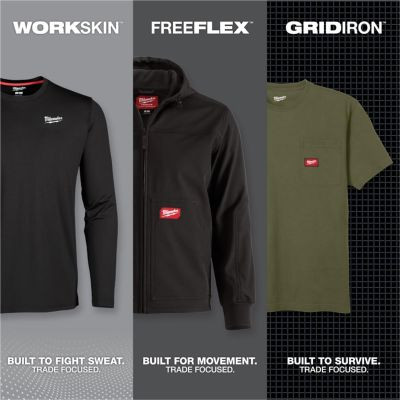 Milwaukee Tool WORKSKIN Hooded Sun Shirt- Sandstone -2X
