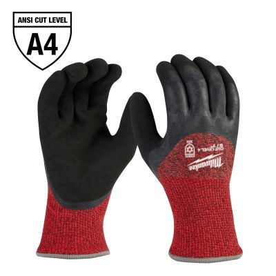 Milwaukee Tool Cut Level 4 Winter Dipped Gloves - M