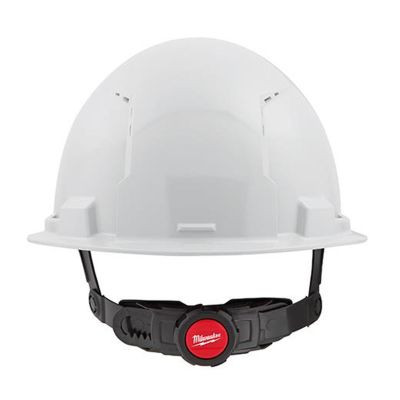 Milwaukee Tool BOLT White Front Brim Vented Hard Hat w/6pt Ratcheting Suspension (USA) - Type 1, Class C