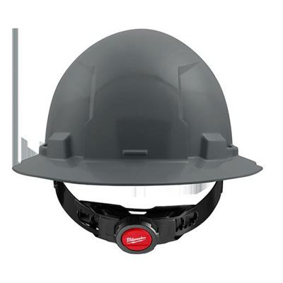 Milwaukee Tool BOLT Gray Full Brim Hard Hat w/4pt Ratcheting Suspension (USA) - Type 1, Class E